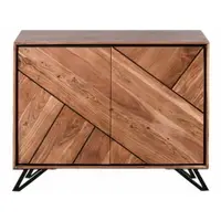 Dulap în culoare naturală din lemn de acacia 120x78x40 cm Ambala – Interia Home & Living