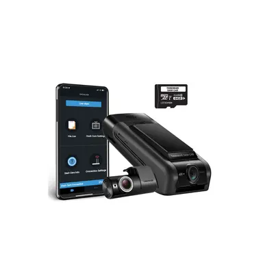 Camera auto fata/spate Thinkware U1000 PLUS 2CH, 8 MP, GPS, dual band WiFi, Bluetooth, mod parcare, asistenta trafic, hardwire, card 64 GB