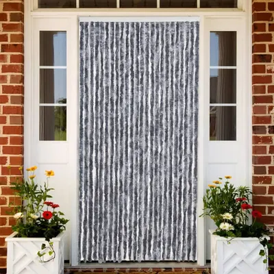 Gossi perdea pentru insecte, argintiu, 100x200 cm, chenille