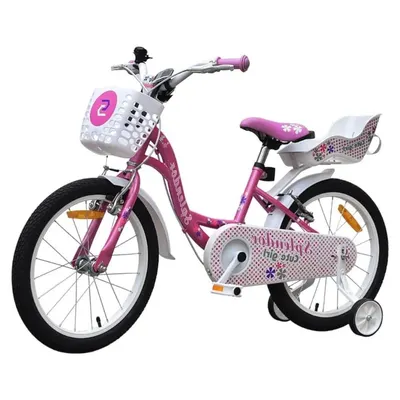 Bicicleta pentru copii Novokids SplendOr Boom PRO Edition Roz Cu cosulet pentru copii, Roti 12 inch, Greutate admisa 50 kg, Cadru din otel, Roti ajutatoare detasabile, Ghidon reglabil pe inaltime
