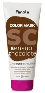 Fanola Color Mask Mască colorată hrănitoare și hidratantă, Sensual Chocolate, 200 ml
