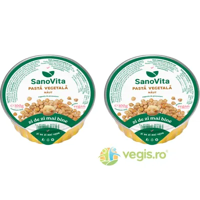 Pachet Pasta Vegetala din Naut 100g + 100g