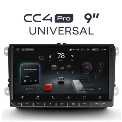 Navigatie auto Teyes CC4 PRO Universala Skoda Volkswagen 8+128GB 9" QLED, Android 13, 5G, 7.1 DSP, CarPlay