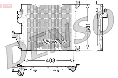 Radiator AC condensator cu uscator potrivit OPEL ASTRA G, ASTRA H, ASTRA H GTC, ZAFIRA B, ZAFIRA B MINIVAN 1.3D 1.7D 1.9D 04.03-04.15