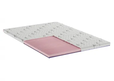 Topper cu spuma poliuretanica Superconfort Lavant 7 zone 160 x 200 x 7 cm, cu husa detasabila si lavabila, fermitate medie