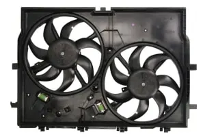 Ventilator radiator (cu carcasa, dublu) potrivit FIAT DUCATO 2.0D-3.0D 07.06