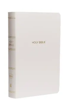 NKJV, Gift and Award Bible, Leather-Look, White, Red Letter Edition