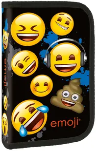 Penar școlar Derform - Emoji, cu 1 fermoar si doua clape