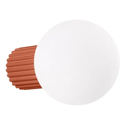 Aplică de perete portocalie ø 12 cm Orbital – Sollux