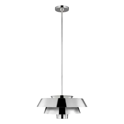Lampa suspendata Brisbin 1 Light Pendant – Polished Nickel