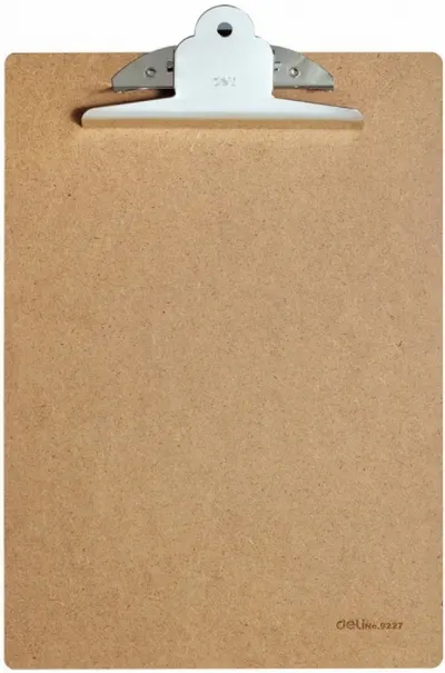 Clipboard Deli Start - E9227, A4, din lemn, cu mecanism Jumbo