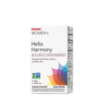 GNC Women`s Hello Harmony PMS, Formula pentru Echilibrul Hormonal, Emotional si Elasticitatea Pielii Femeilor | 90 cps