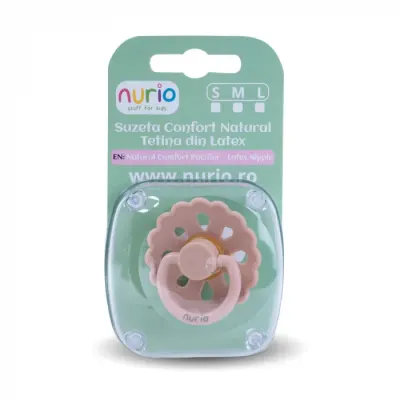 Suzeta Confort Premium - Tetina din Latex - Roz Pudrat