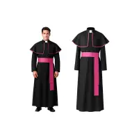 Costum episcop, marime XL/XXL, pentru Halloween, talie 52-56 cm, lungime totala 147 cm