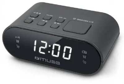 Boxă radio cu ceas Muse - M-10 CR, negru