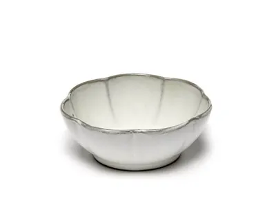 Bol - Ribbed Inku White L, 5 cm