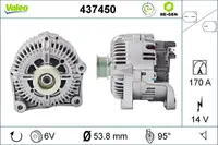 Alternator (14V, 170A) potrivit BMW 5 (E60), 5 (E61), 6 (E63), 6 (E64), 7 (E65, E66, E67) 2.0D-5.0 06.02-12.10