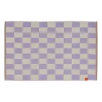 Covoraș de baie galben deschis/mov din bumbac organic 50x80 cm Retro – Mette Ditmer Denmark