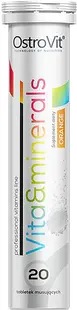 Vita&Minerals, portocale, 20 comprimate efervescente, OstroVit