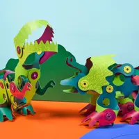 Joc magnetic de construit - Aventuri cu dinozauri