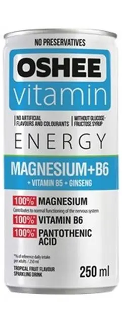 Băutură energizantă cu vitamine și magneziu, 250 ml, Oshee