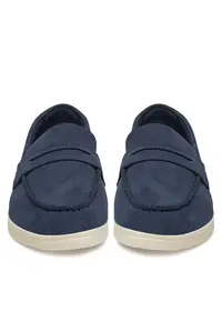 Mocasini dama bleumarin - tesatura