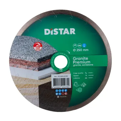 Disc diamantat DiStar Granite pt. Granit, marmura, placi ceramice - 250x25.4 (mm) Premium - DiStar-11320061019