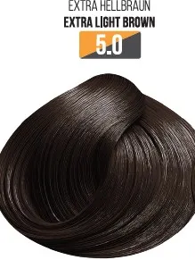 Vopsea Profesionala Fara Amoniac EVOQUE USA, Nuanta 5.0 Castaniu Extra Deschis - Cu Ulei de Argan si 12 Aminoacizi, 100 ml - Evoque