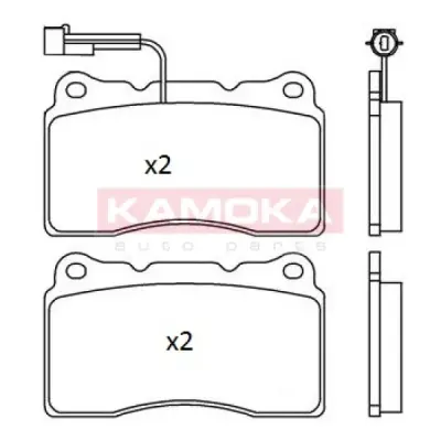 Set placute frana, frana disc KAMOKA JQ101279