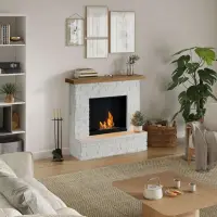 Rolf Brick White Semineu cu bioetanol FreeFlame