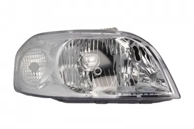 Far fata Dreapta (H4, manual, fara motoras, culoare insert: cromat, culoare semnalizator: transparent) potrivit CHEVROLET AVEO KALOS -05.11