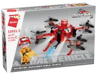 Constructor Qman - Foc, Drone, Mașină zburătoare, 161 piese