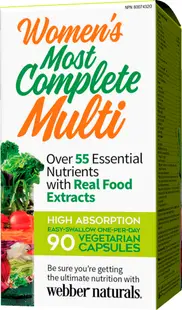 Women’s Most Complete Multi, 90 capsule, Webber Naturals