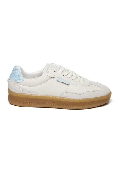 Pantofi sport Euphoria low-cut cu sireturi - Gri deschis/Albastru deschis