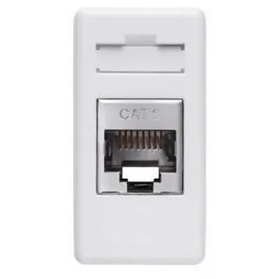 Priza date RJ45 CAT5E 1 modul Gewiss System GW20243, alb