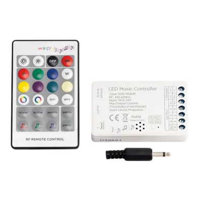 Controller RF pentru benzi LED RGB/RGBW, 16A, 5-24V DC