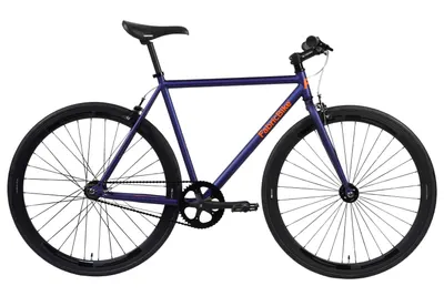 Original - Bicicletă fixie Hi-Ten oțel 28". Blue Marine