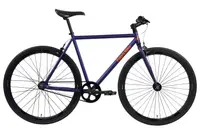 Original - Bicicletă fixie Hi-Ten oțel 28". Blue Marine