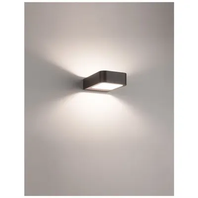 Aplica ACQUA Inchis Gray Aluminiu Acrylic Diffuser LED 5 Wat 490Lm 3000K 110-265 Volt 50Hz Beam 38 degrees -IP54