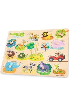 Puzzle lemn: Safari