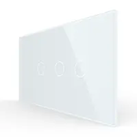 Intrerupator Simplu + Dublu cu Touch LIVOLO cu Rama Din Sticla, Standard Italian, 4M