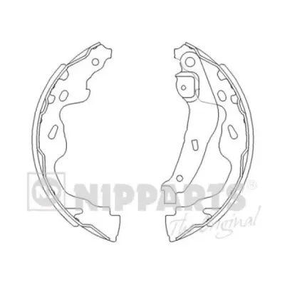 Set saboti frana NIPPARTS J3502082