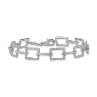 Bratara din aur alb cu diamante de 0.77ct