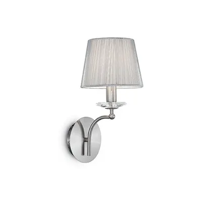 Aplica Paris, 1 bec, dulie E14, L:170 mm; H:345mm; Alb