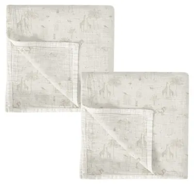 Set scutece pentru bebeluși Bimbidreams - Noe, 2 bucăți, 60 x 60 cm