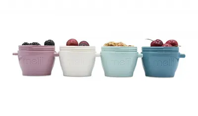 Set 4 recipiente din silicon SnapGo Melii luxe 118 ml