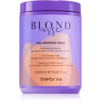 Inebrya BLONDesse No-Orange Mask Masca de par neutralizarea subtonurilor de alamă