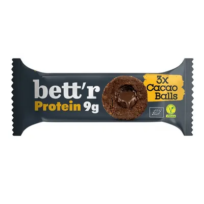 Bilute proteice cu umplutura de cacao bio 3 buc x 15g Bettr