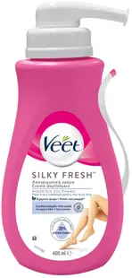 Veet Cremă depilatoare pentru piele sensibilăSilky Fresh, 400 ml