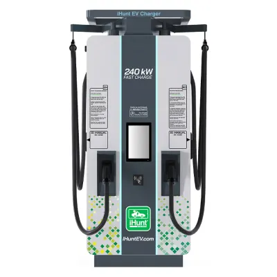 Statie de incarcare ultra rapida cu monetizare iHunt EV DC 240KW V4 2x CCS 2 - Integrare iHuntEV